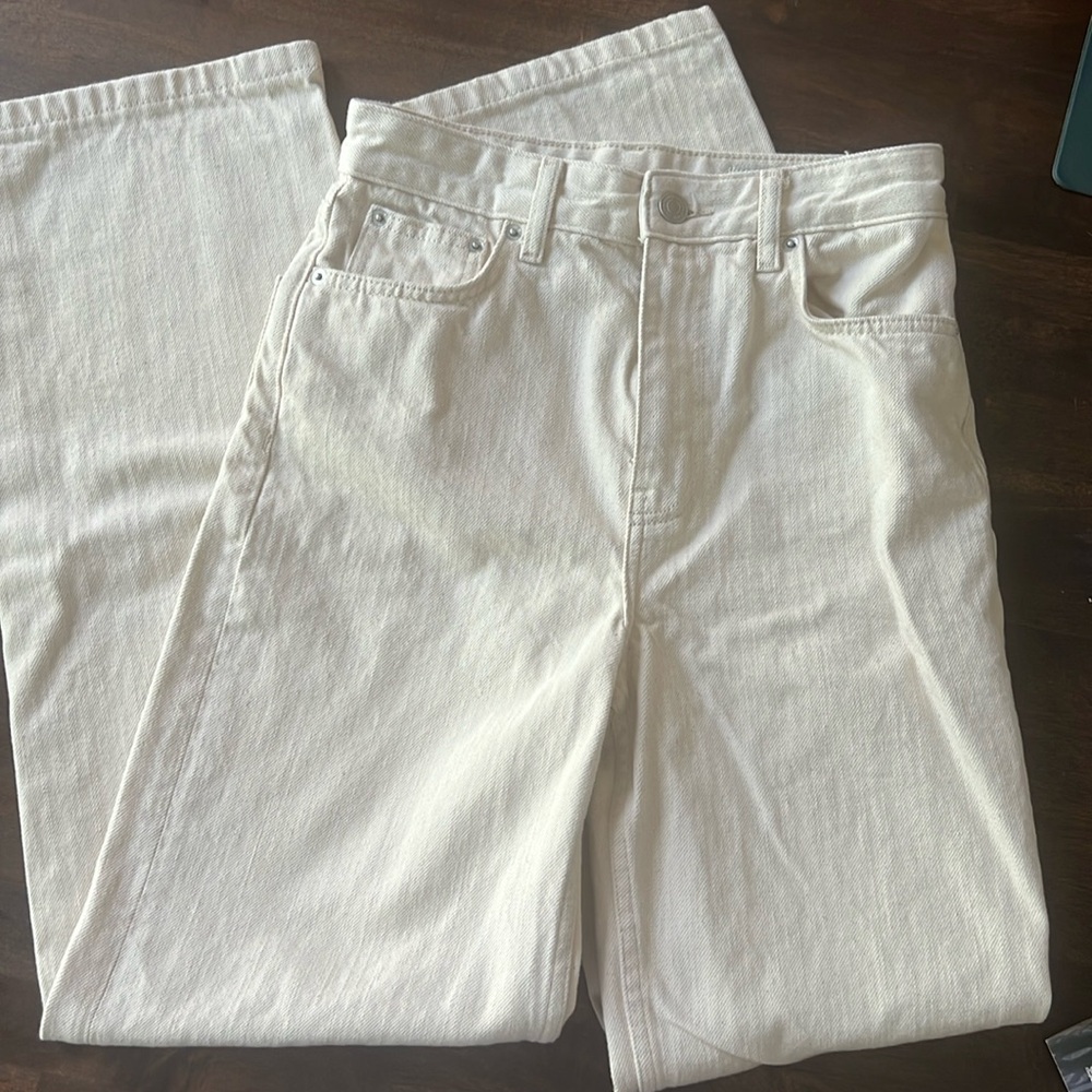 Zara High Waist Wide Leg Jeans